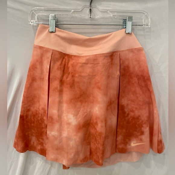 Nike dri fit Skirt Women's Regular Golf Skirt orange tie dye sz med NWT $75 - Picture 3 of 10